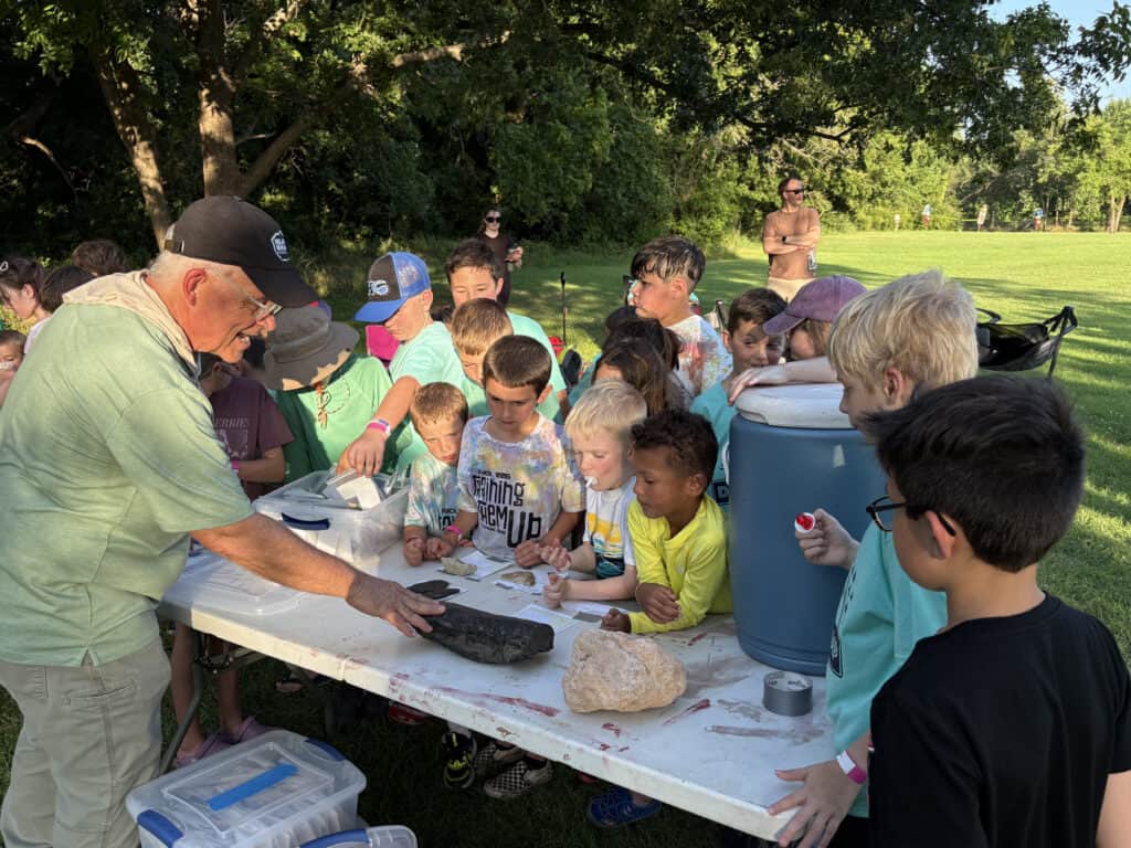 Photo of OGF volunteers at an Earth science outreach event
